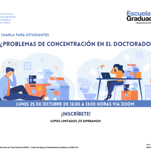 Charla: ¿Problemas de concentración en el doctorado?