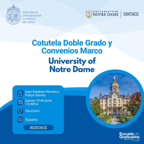 Cotutela Doble Grado y Convenios Marco: University of Notre Dame