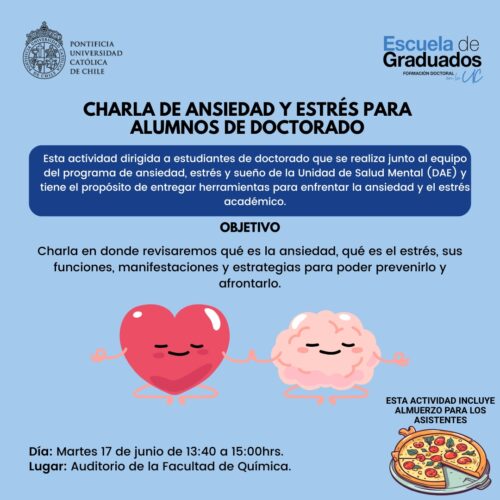 Charla de Ansiedad y estrés para alumnos de doctorado